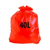 Saco para Lixo Normal 40L Vermelho (100 unidades)