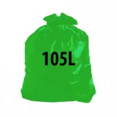 Saco para Lixo  Reforçado 105L Verde (100 unidades)