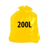 Saco para Lixo Extra Reforçado 200L Amarelo (50 unidades)