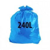 Saco para Lixo Extra Reforçado 240L Azul (50 unidades)