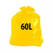 Saco para Lixo Normal 60L Amarelo (100 unidades)