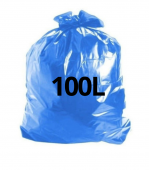 Saco para Lixo Reforçado 100L Azul (100 unidades)