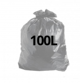 Saco para Lixo Reforçado 100L Cinza (100 unidades)
