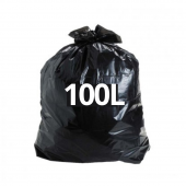 Saco para Lixo Normal 100L Preto (100 unidades)